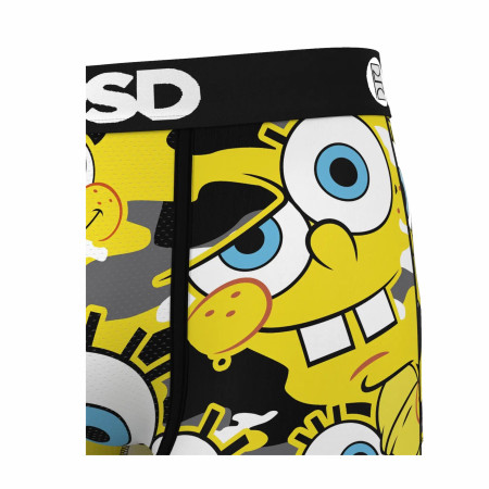 SpongeBob SquarePants Face Camo PSD Boxer Briefs